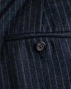 "POLO Ralph Lauren" Notch lapel tailored jacket & two-pleat slacks striped set up