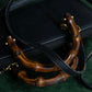 "GUCCI" Bamboo design horizontal shoulder bag