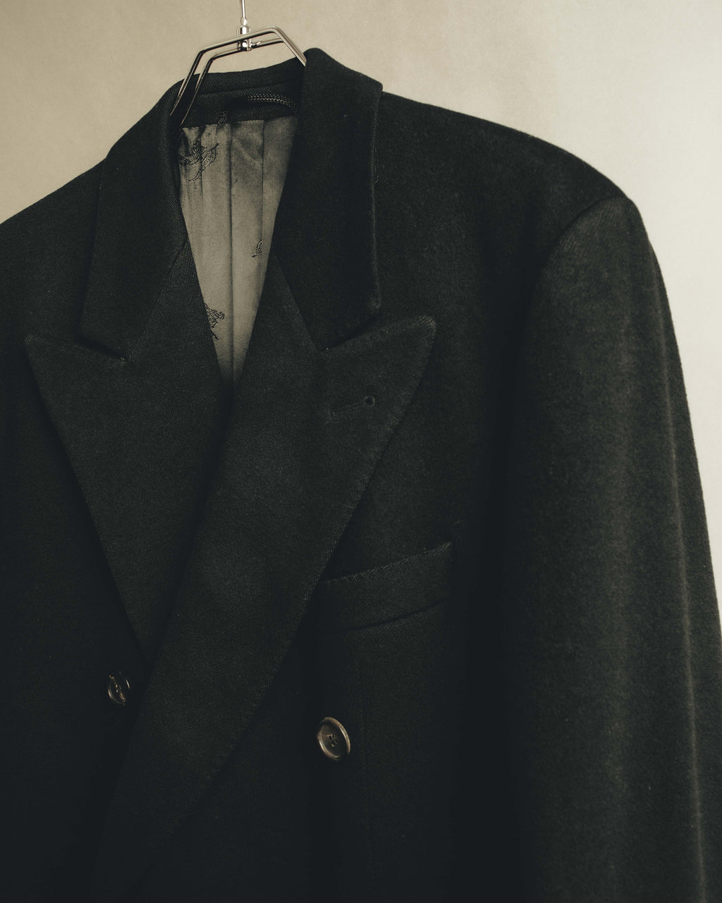 "Burberrys" 80's-90's Classic double-breasted wool overcoat