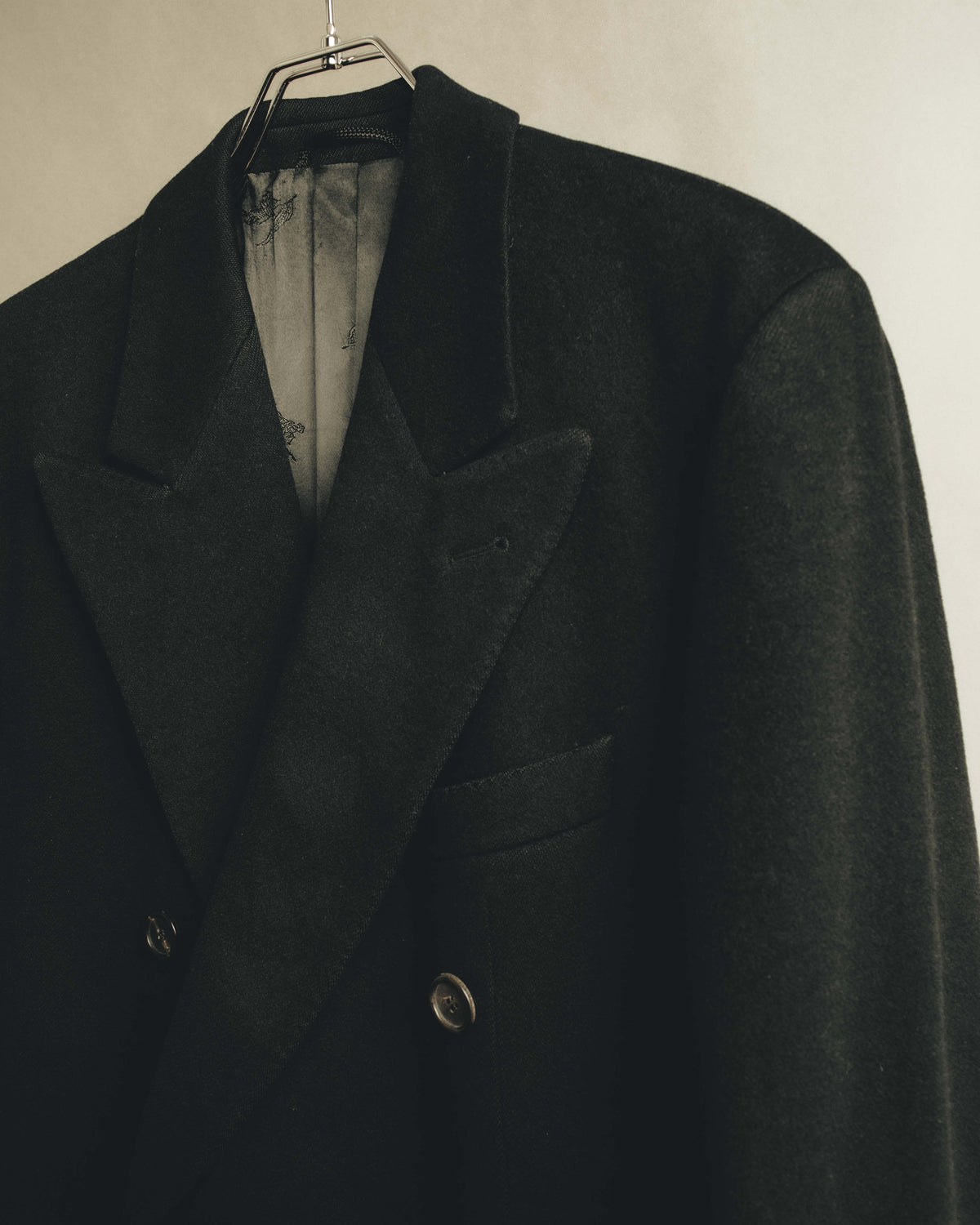 "Burberrys" 80's-90's Classic double-breasted wool overcoat