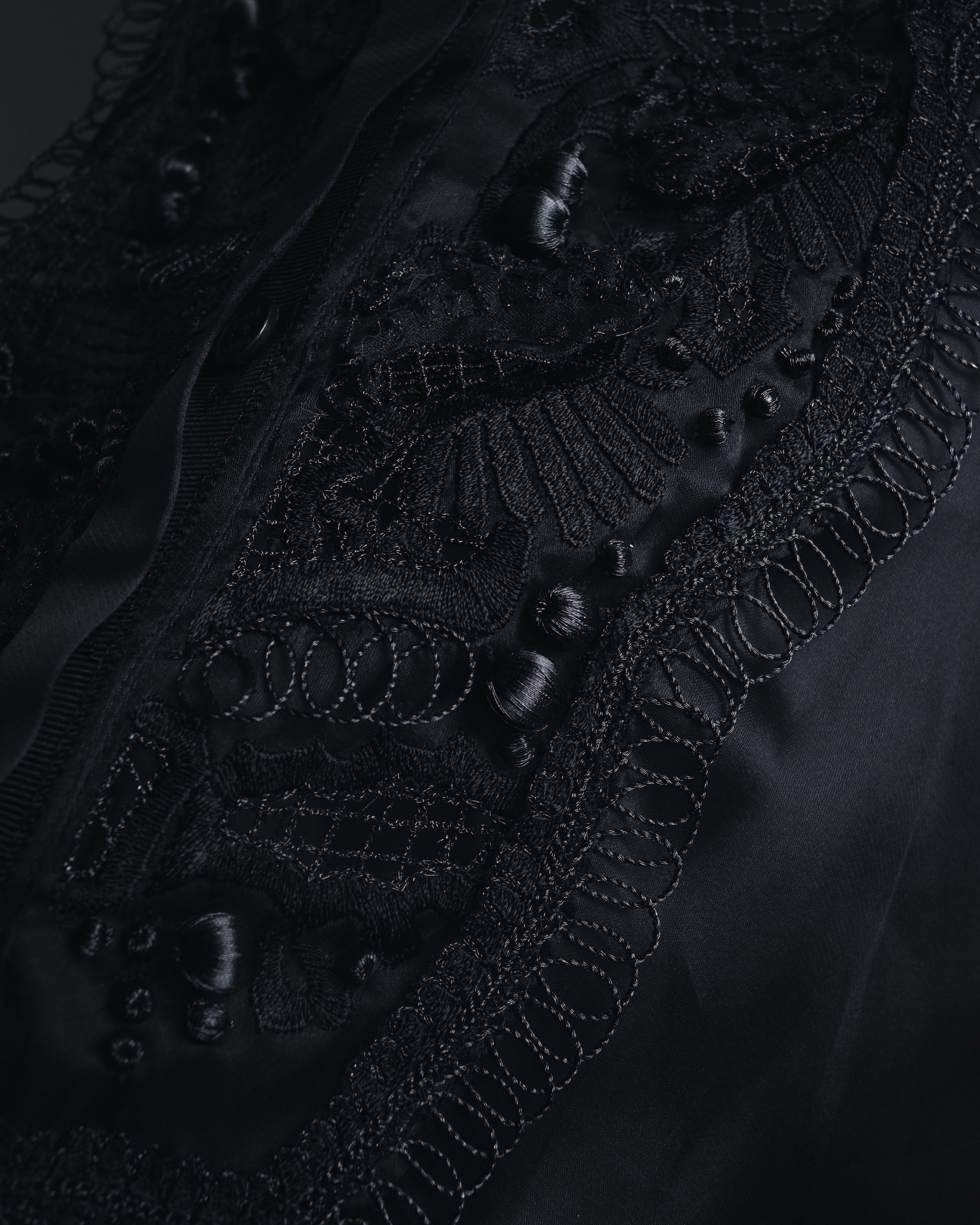 "LOEWE" 2014AW Sheer embroidered shirt