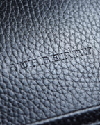 "BURBERRY" Refined design mini Boston leather bag