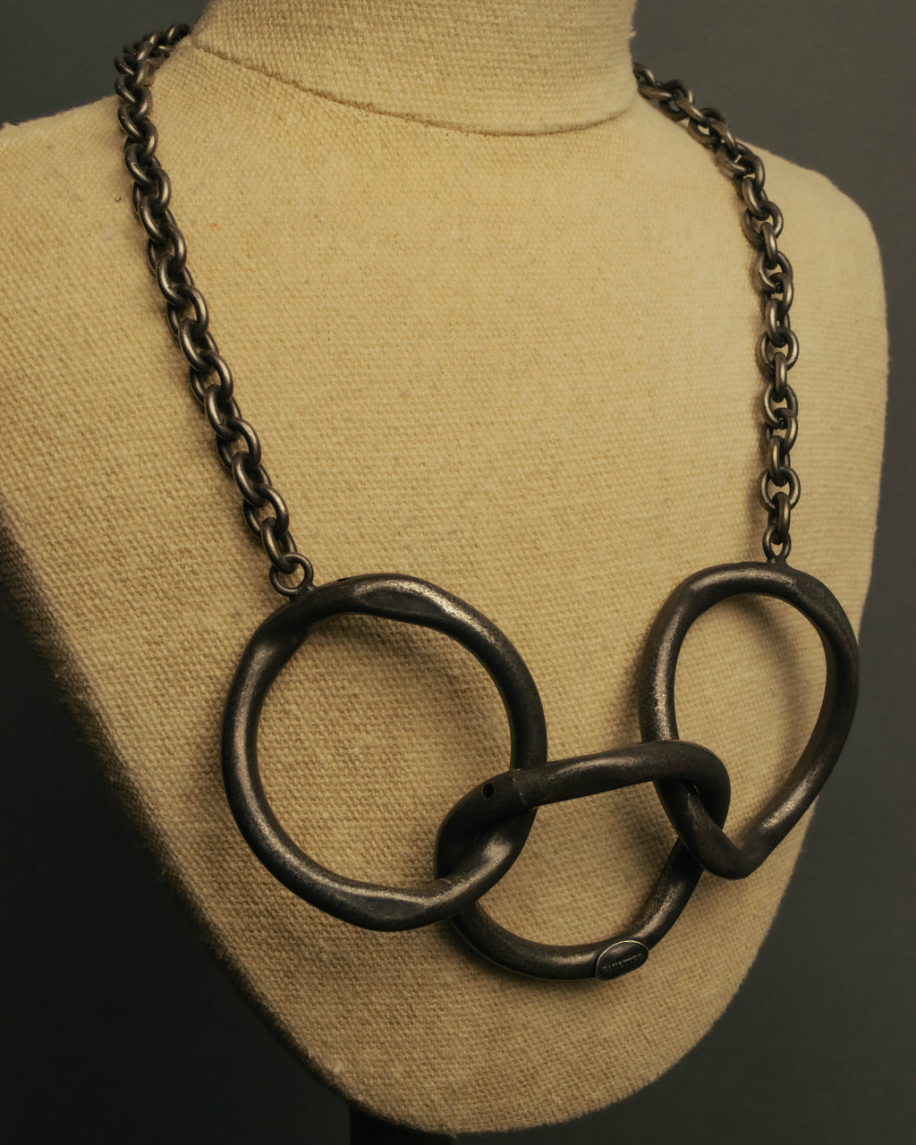 -SPECIAL- “Jean Paul Gaultier” 90’s-00’s sculptural metal ring necklace