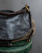 "MIU MIU" Overflap gold Parts design 2-way bag