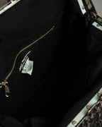 "JUNYA WATANABE COMME des GARCONS" Mixed tweed gathered detail clasp bag