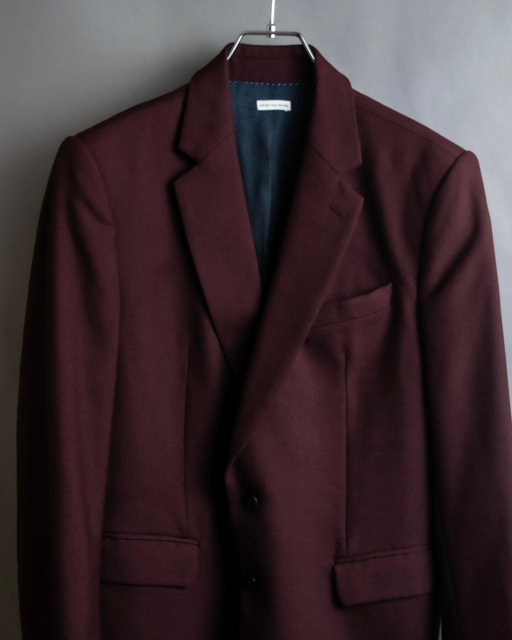 "DRIES VAN NOTTEN" Beautiful burgundy color tailored jacket