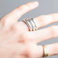 "CHANEL" Silver 925 three connected rings