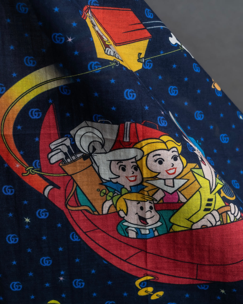 "GUCCI" Michele period Jetson collaboration silk scarf