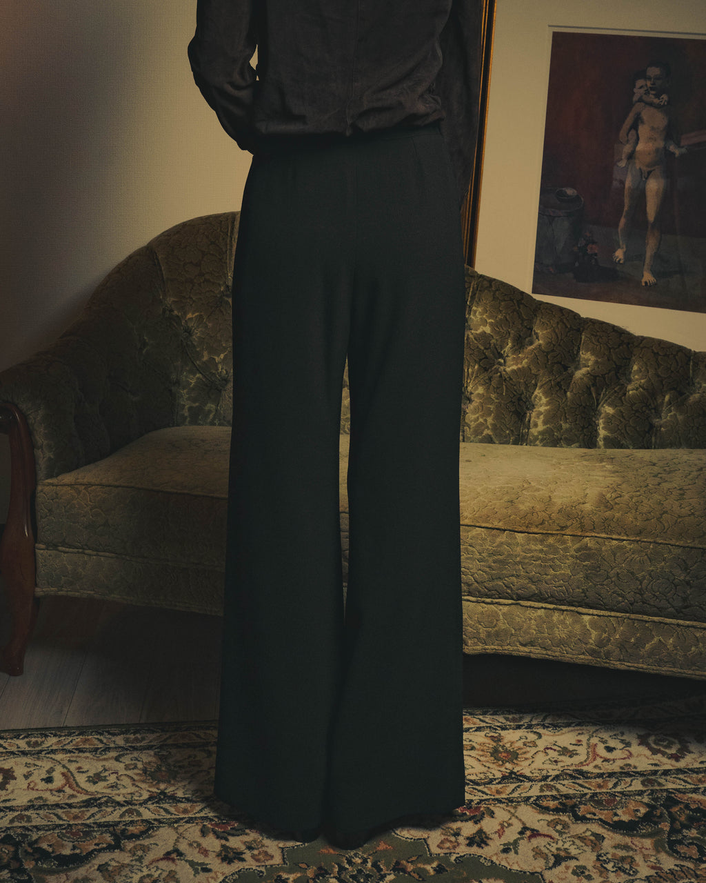 -SPECIAL- "CHANEL" 99SS  Dramatic wide-leg trousers