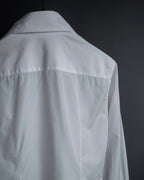 "HERMES" High-quality fine count cotton dress shirt