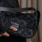 "LOEWE" Repeated anagram pattern outside pocket detail hobo bag