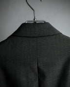 "HUGO BOSS" Fine-gauge wool khaki gray set up