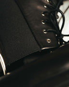 -SPECIAL- "JIL SANDER" 10's Sculptural gathered toe leather ankle boots