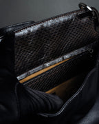 "Cartier" Marcello de Cartier python leather combination bag