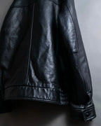 "M. JULIAN" High quality leather single riders blouson