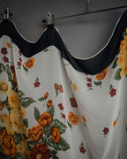 “Christian Dior” 80’s–90’s Botanical silk floral scarf