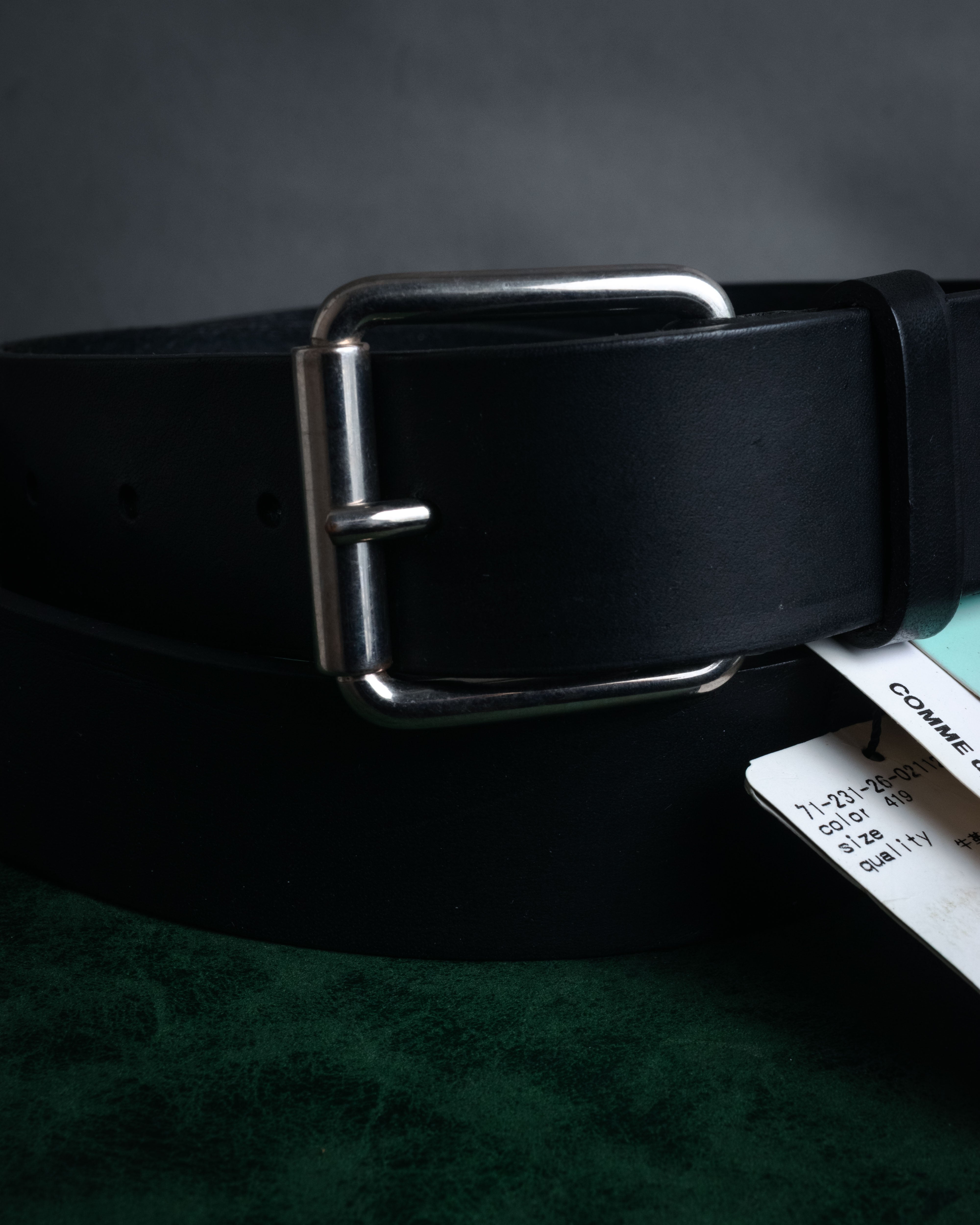 COMME des GARCONS SHIRT” 00's Minimal leather roller belt – MOOD