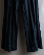"ISSEY MIYAKE FETE" Fabric change stripe pattern wide slacks