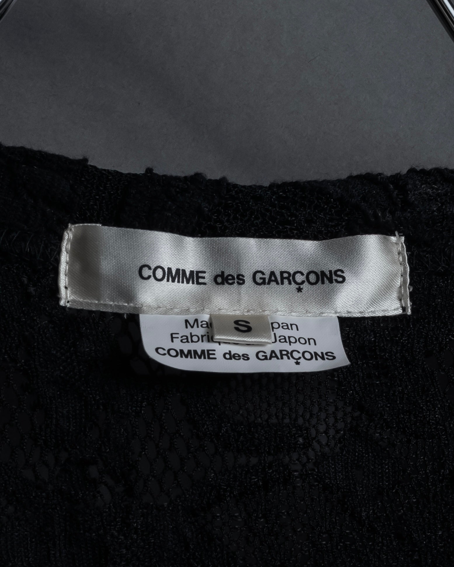 "COMME des GARCONS" 20SS Floral motif lace pullover
