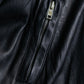 "Rick Owens" 100% lamb leather high neck sleeveless jacket