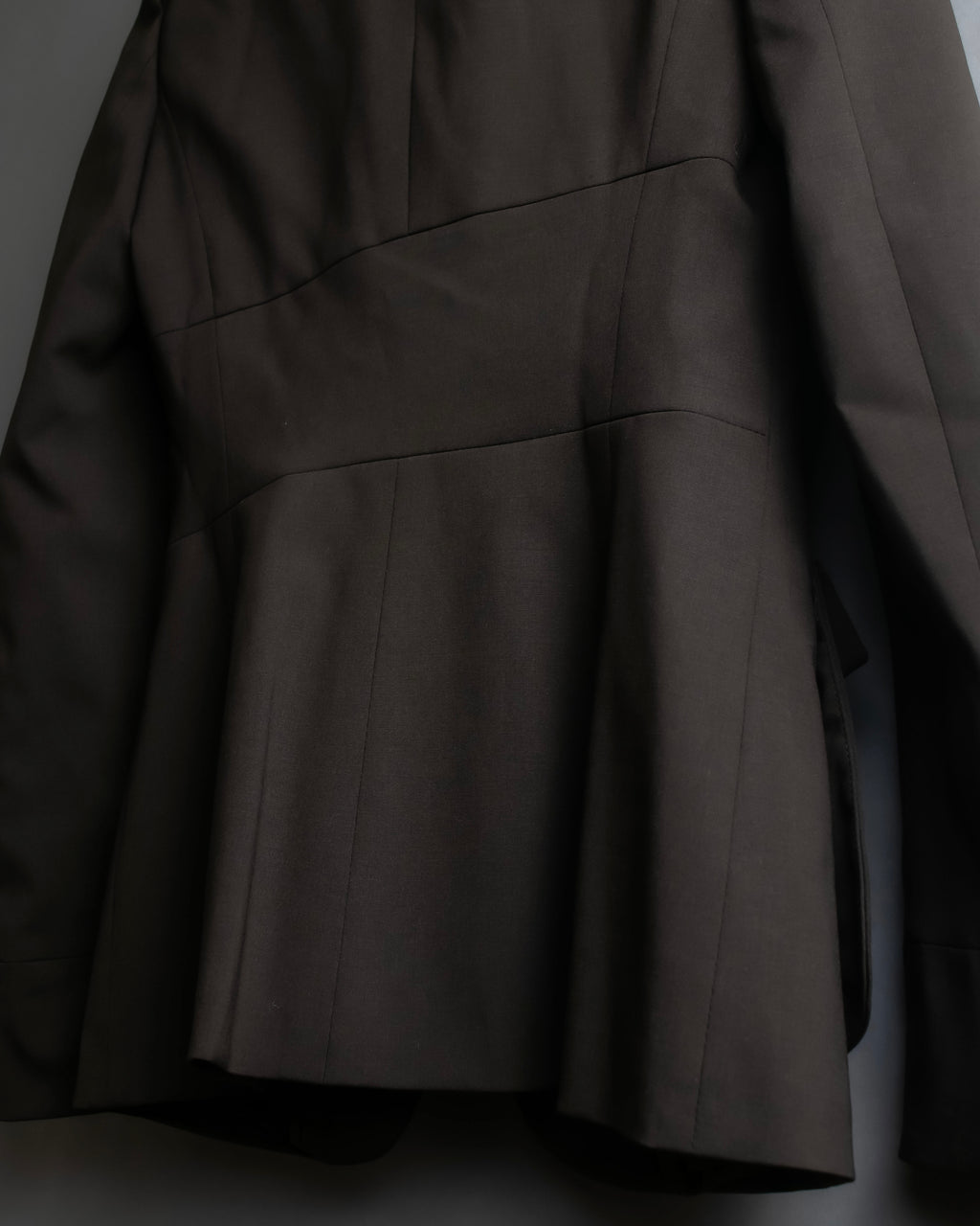 "GIVENCHY" Military patch pocket detail tailored jacket