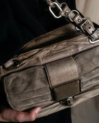 "BALENCIAGA" Three-way chain leather shoulder bag