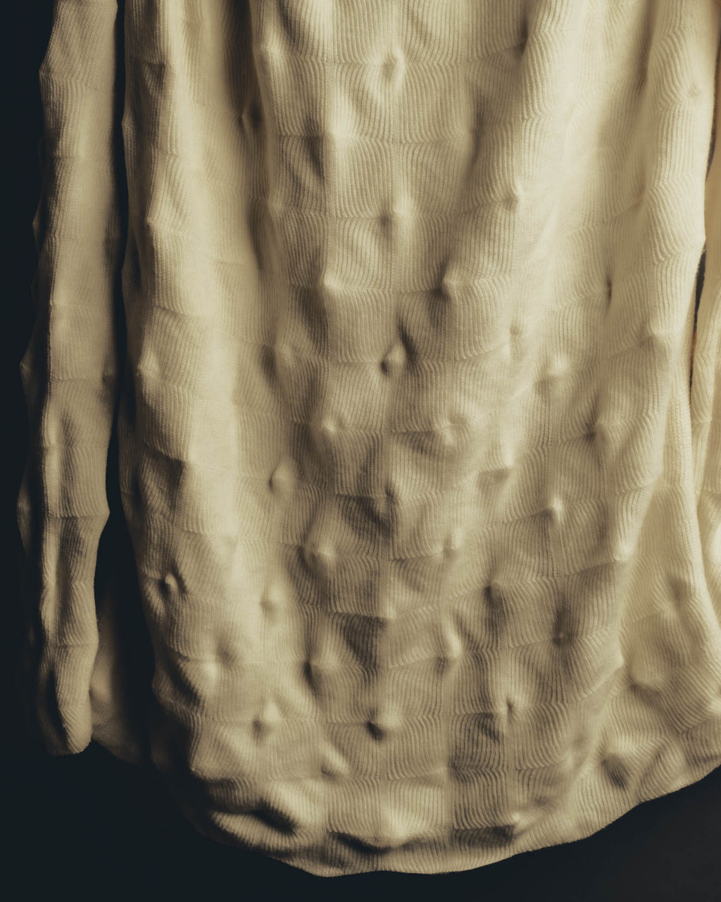"Alexander McQueen" 90's-00's Sculptural ribbed turtleneck wool knit sweater