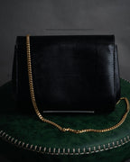 –SPECIAL– “GUCCI” 80’s crest chain shoulder bag