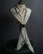 "HERMES" Drum-shaped calf leather scarf ring