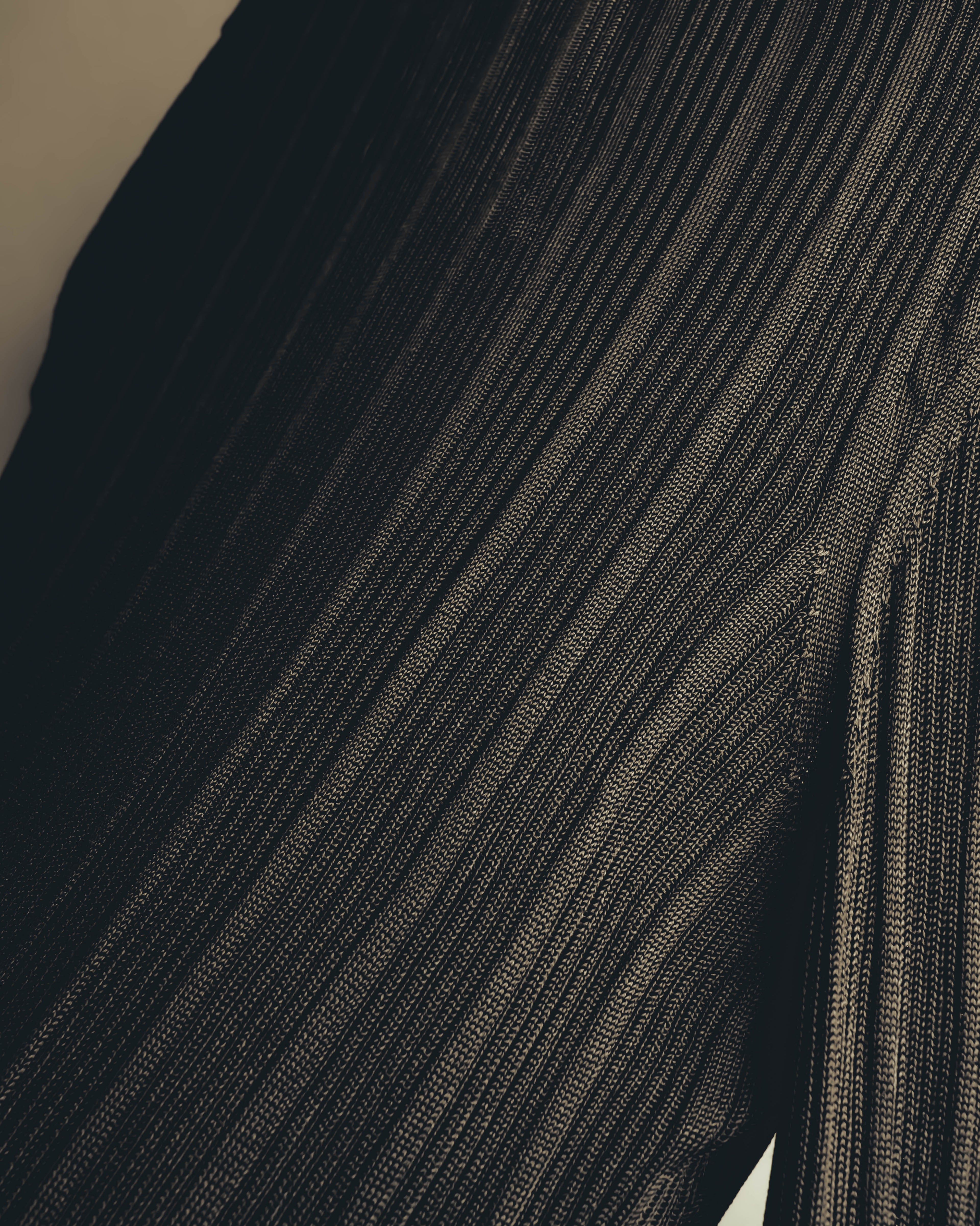 "SAINT LAURENT PARIS" 2020's Sheer ribbed silk blend polo cardigan