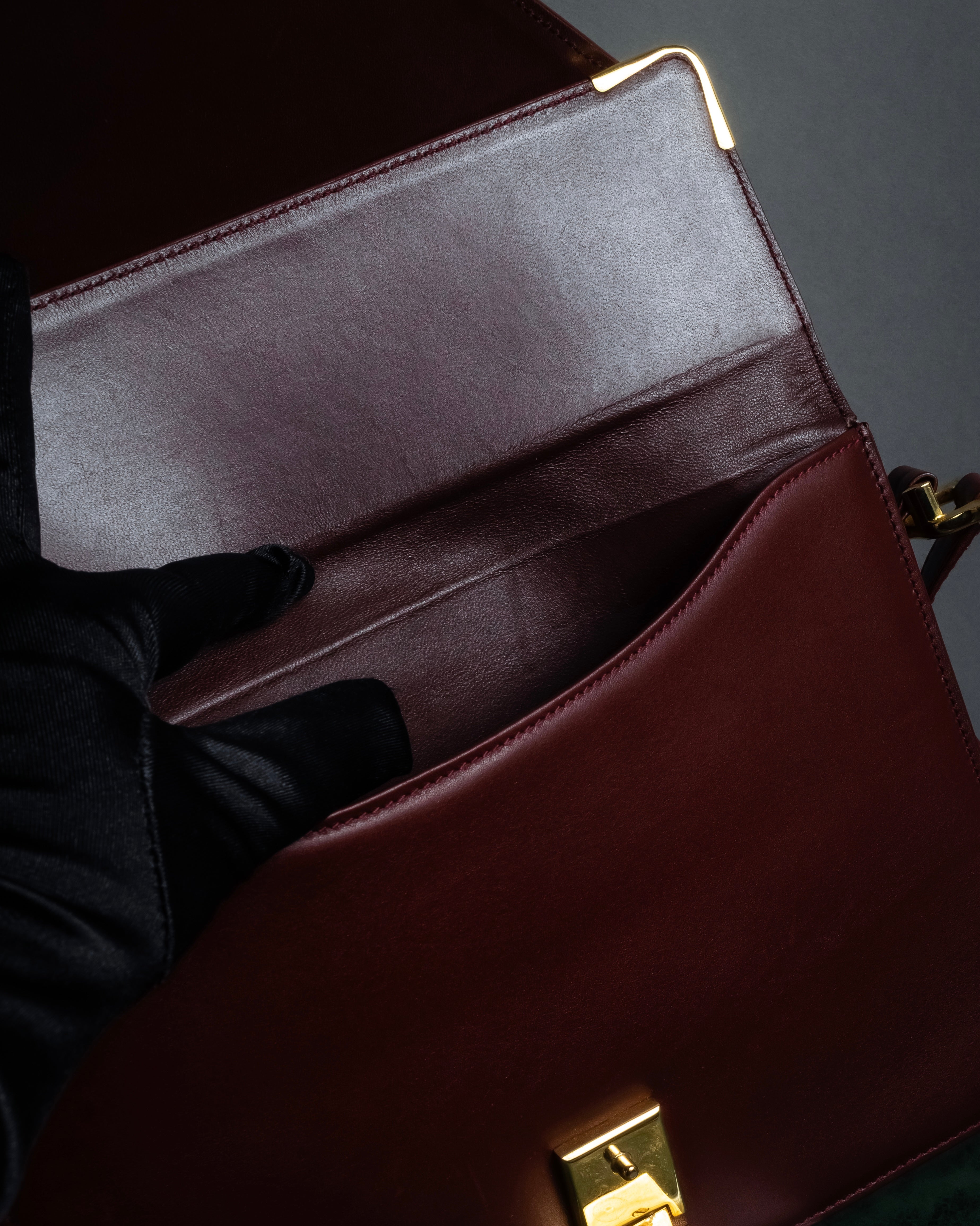 "Cartier" Les Must de Cartier geometric design shoulder bag