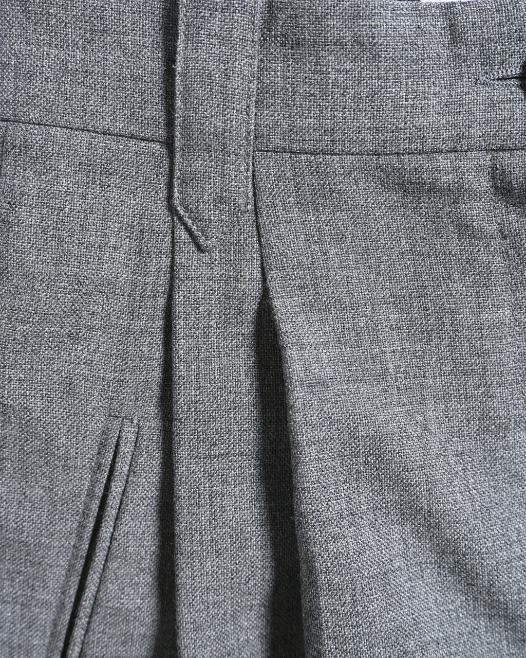 LOEWE/ 2019AW Two Tuck Wool Wide Shorts Gray
