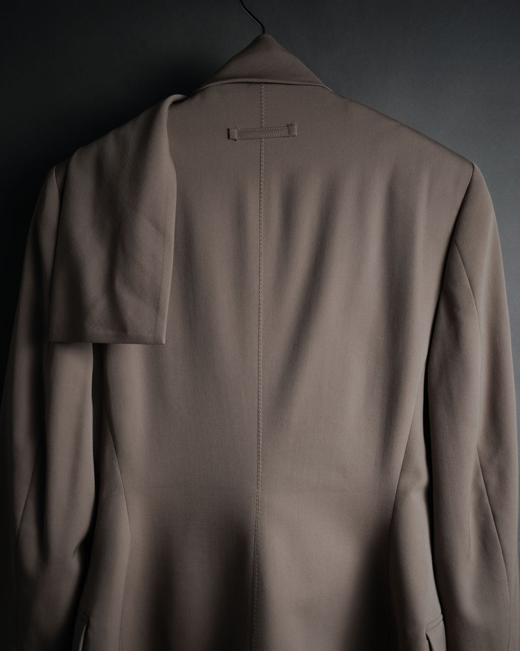 –SPECIAL– “Jean Paul GAULTIER FEMME” 90’s-00’s sculptural scarf collar tailored jacket