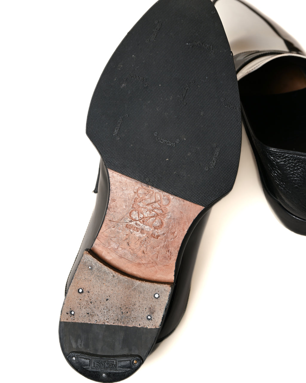 Loewe/ 2way Bicolor Leather Loafer -Mule