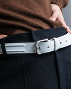 "GIORGIO ARMANI" Genuine leather white color belt