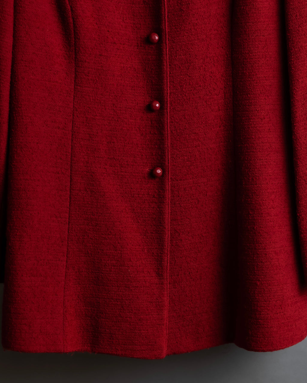 "Salvatore Ferragamo" Vivid red color wool mix tailored jacket