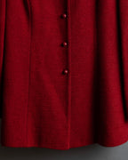 "Salvatore Ferragamo" Vivid red color wool mix tailored jacket