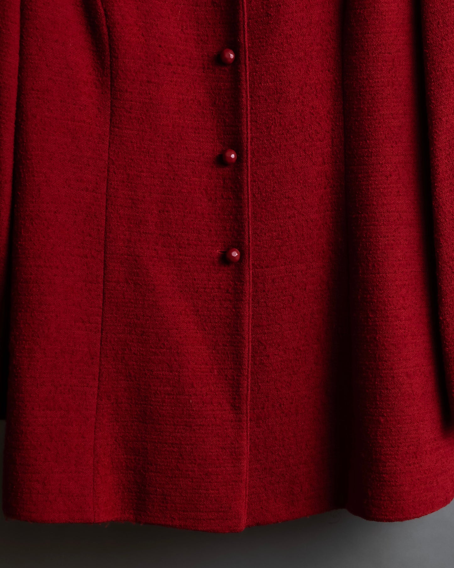 "Salvatore Ferragamo" Vivid red color wool mix tailored jacket