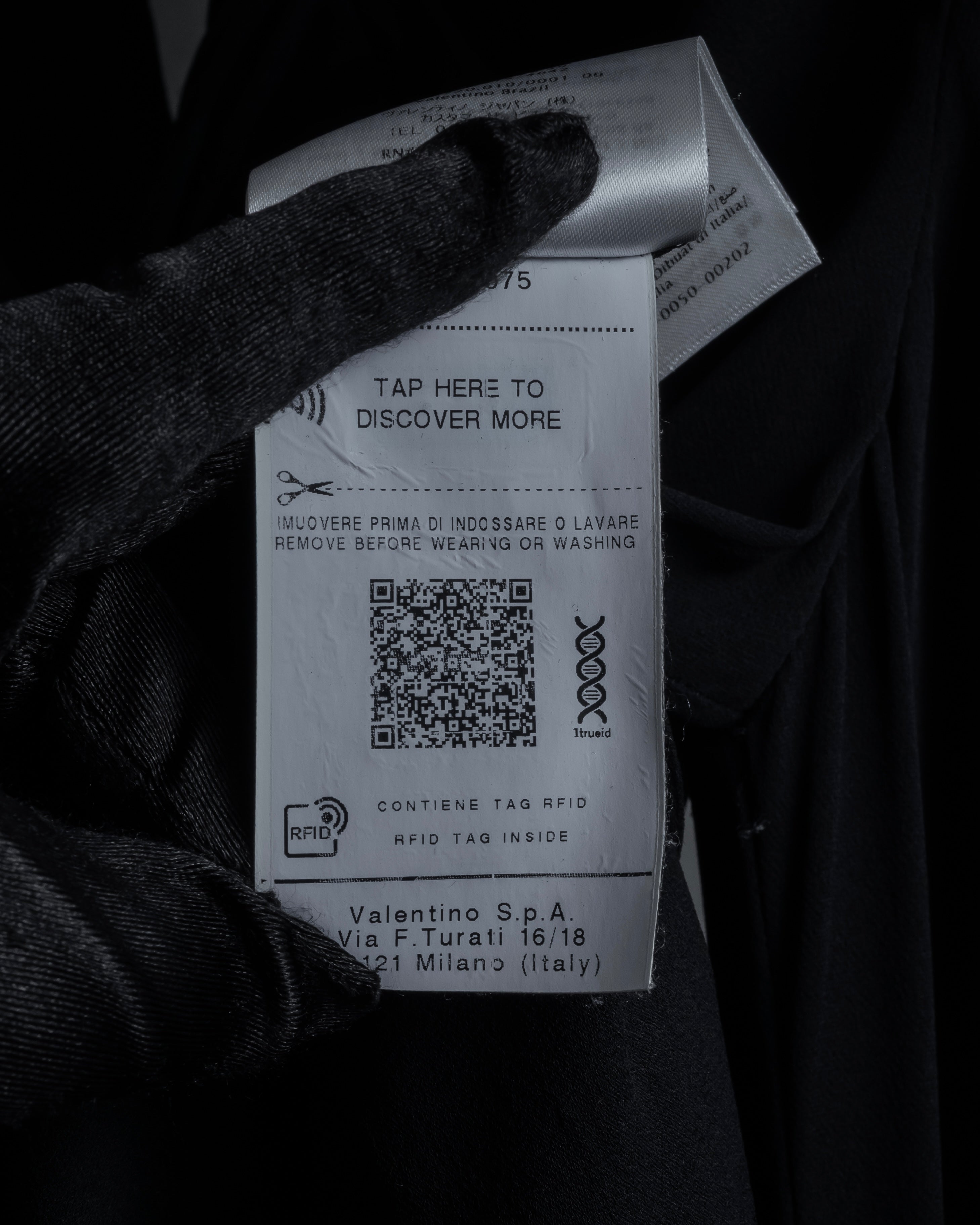 "VALENTINO" 2020-21 Gathered design bow tie skipper silk pullover