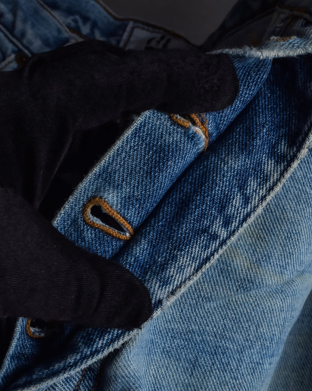 "JEAN PAUL GAULTIER JEANS" Beautiful fade button fly straight denim