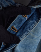 "JEAN PAUL GAULTIER JEANS" Beautiful fade button fly straight denim