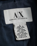 "ARMANI EXCHANGE" Sloth latch design stand color mid-length coat