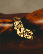 -SPECIAL- “Yves Saint Laurent” 80’s-90’s Hammered gold coin link bracelet