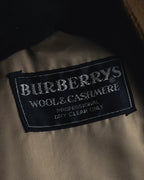 "BURBERRYS" 80’s-90’s Fly-front wool cashmere coat