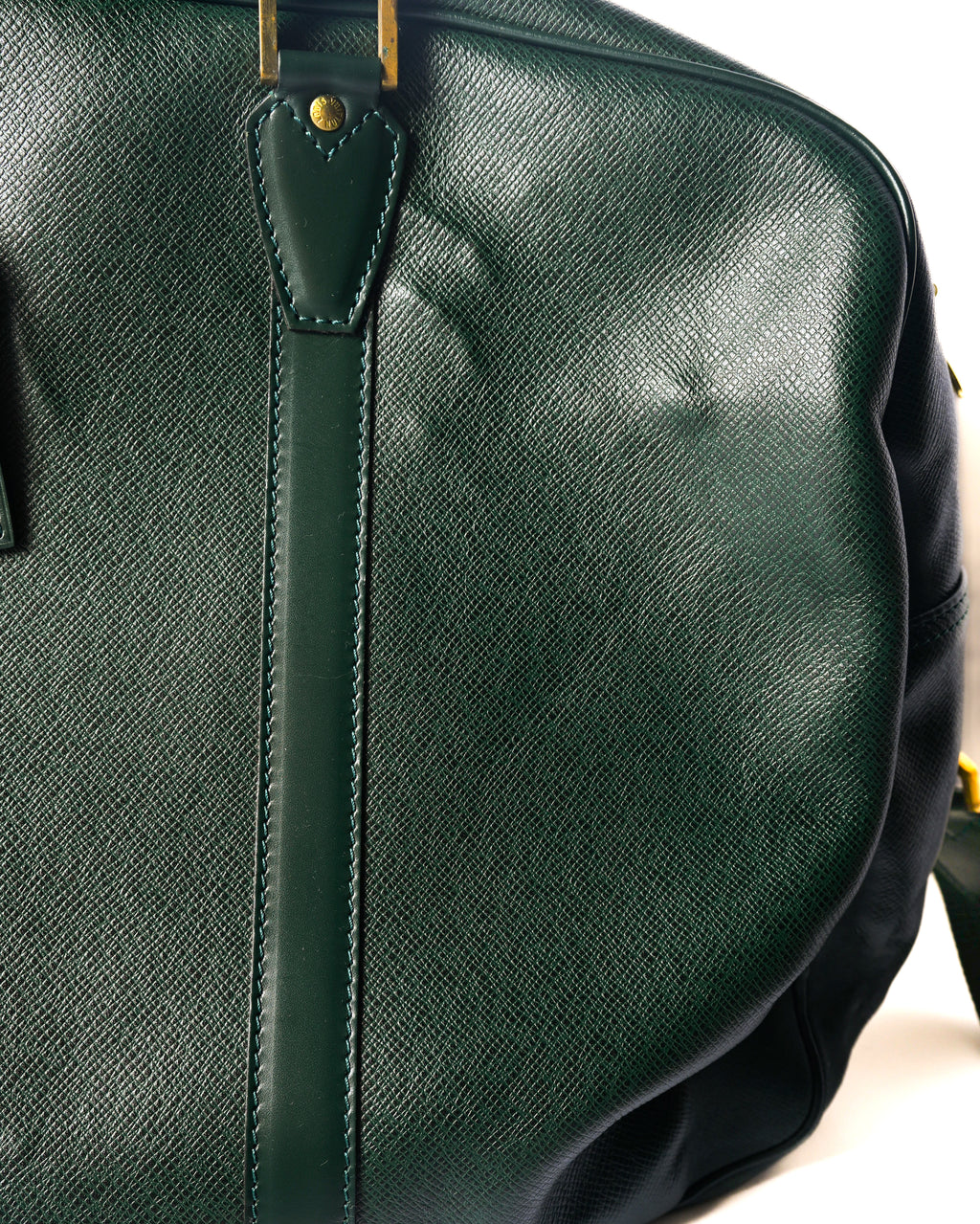 LOUIS VUITTON/ “Taiga Kendall GM” 2 Way Big Boston Bag Green