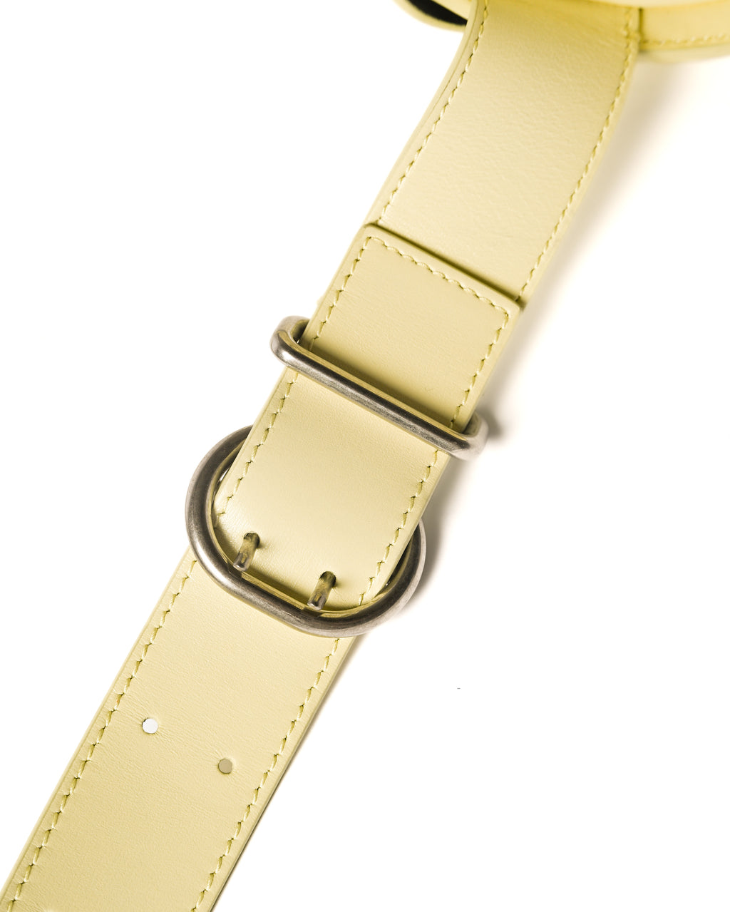 JIL SANDER/ “Cannolo” Mini Flap Shoulder Bag Lemon Yellow