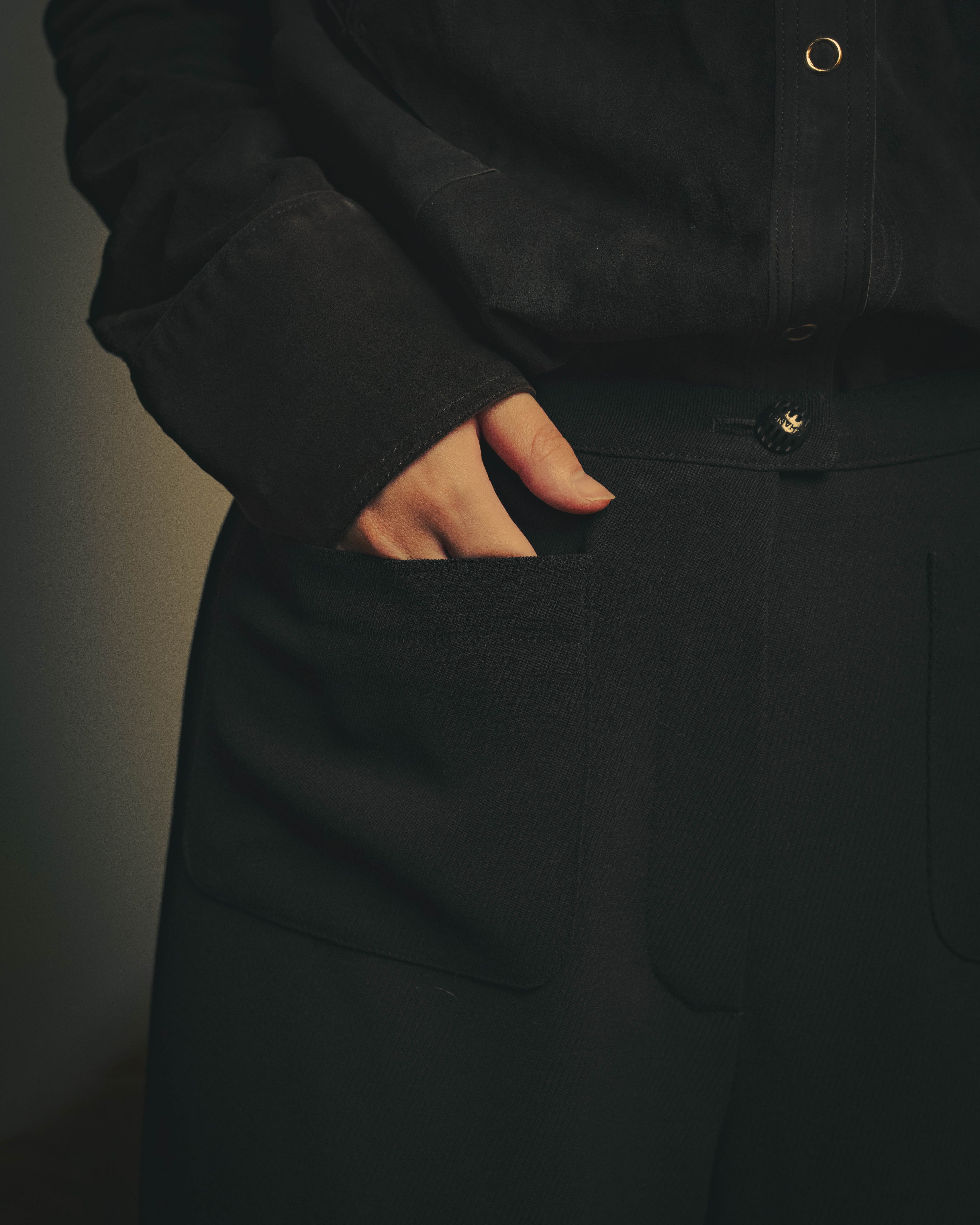 -SPECIAL- "CHANEL" 99SS  Dramatic wide-leg trousers