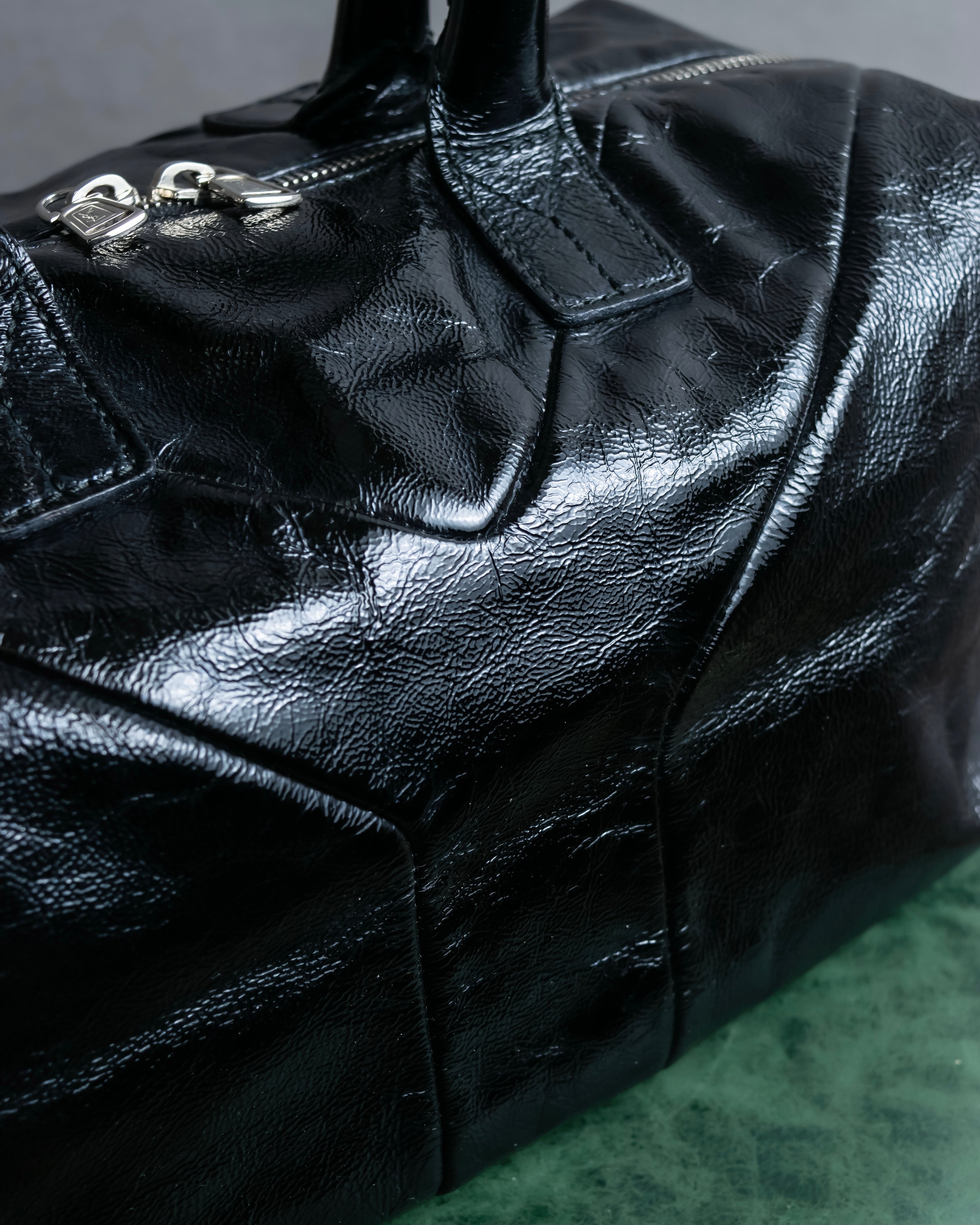 "YVES SAINT LAURENT" Glossy leather easy boston bag