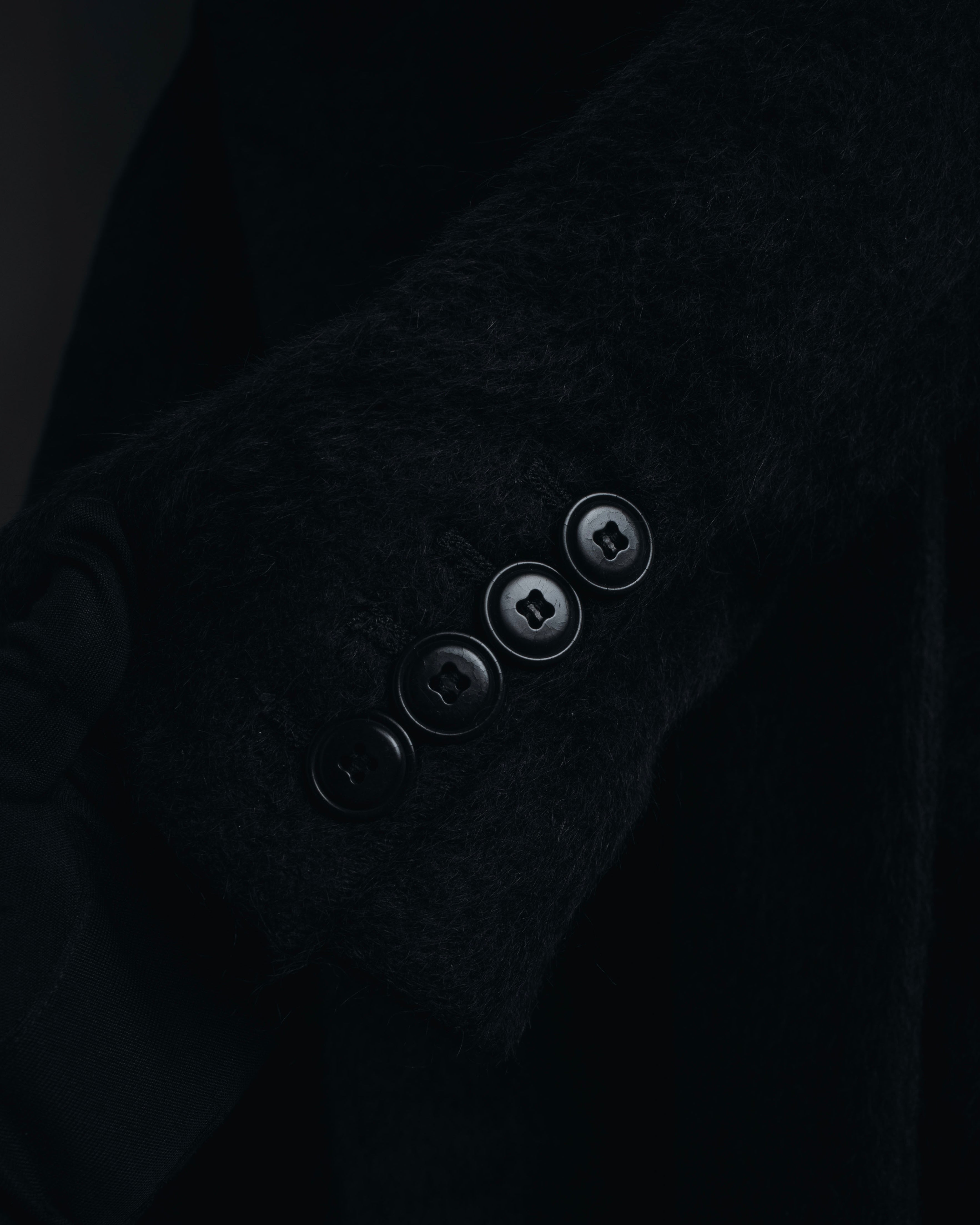 Max Mara 00年代-10年代系带羊驼毛绒毛连帽大衣