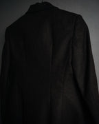 “Salvatore Ferragamo” 2000’s Four button tailored wool blend jacket